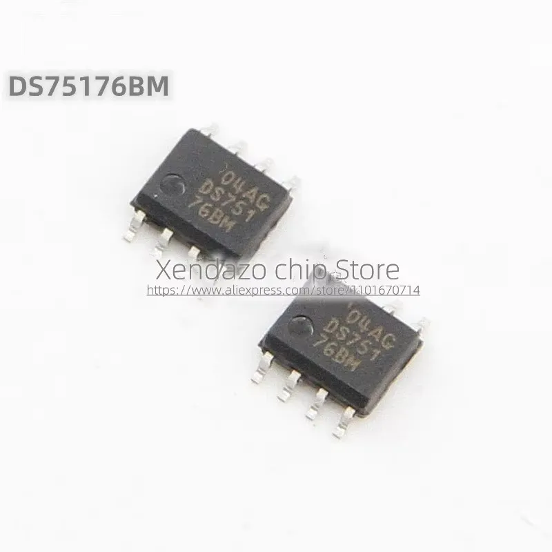 10pcs/lot DS75176BMX DS75176BM DS751 76BM SOP-8 package Original genuine Transceiver chip