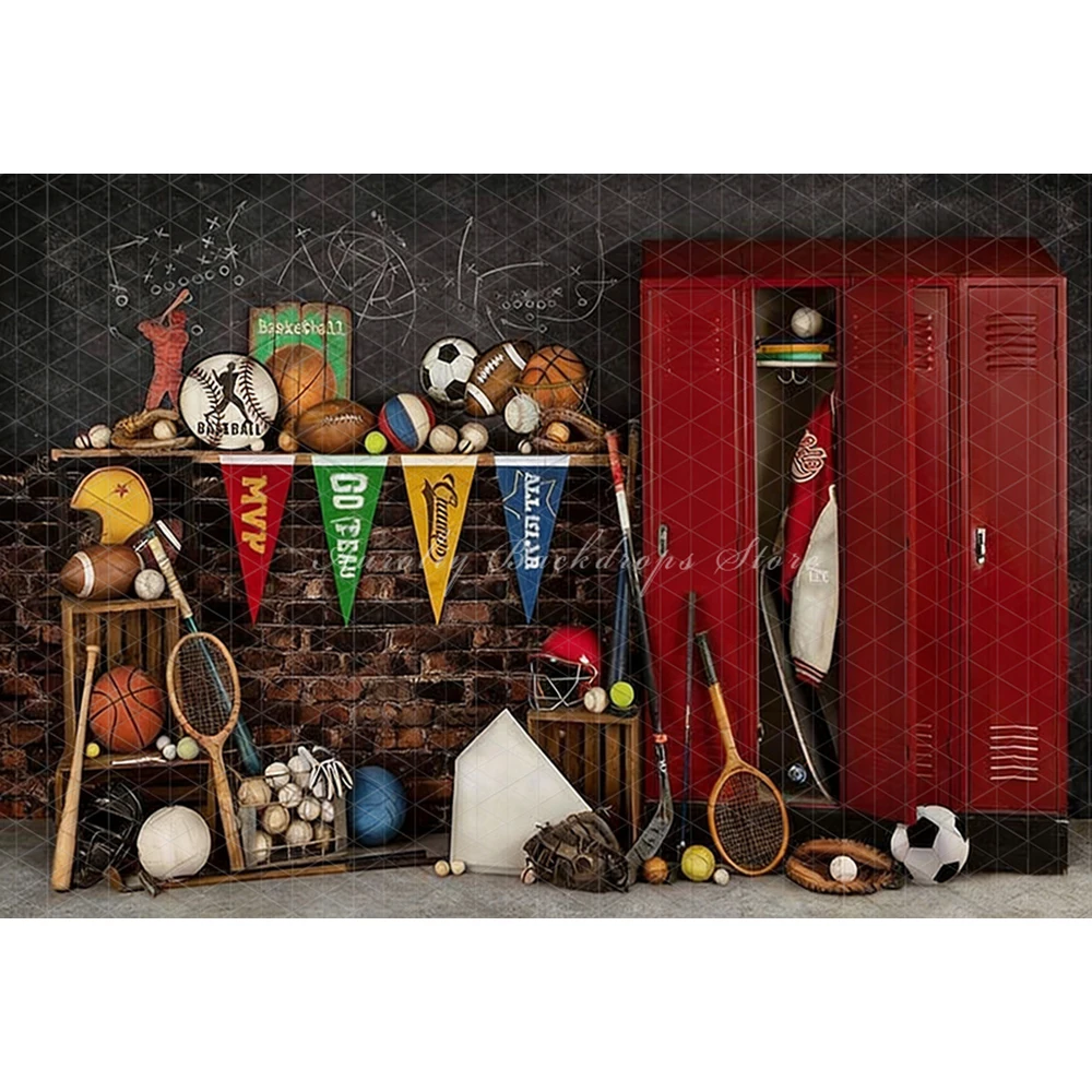 Фон для фотосъемки: Спортивная – обзор и цена Sports Equipment Background