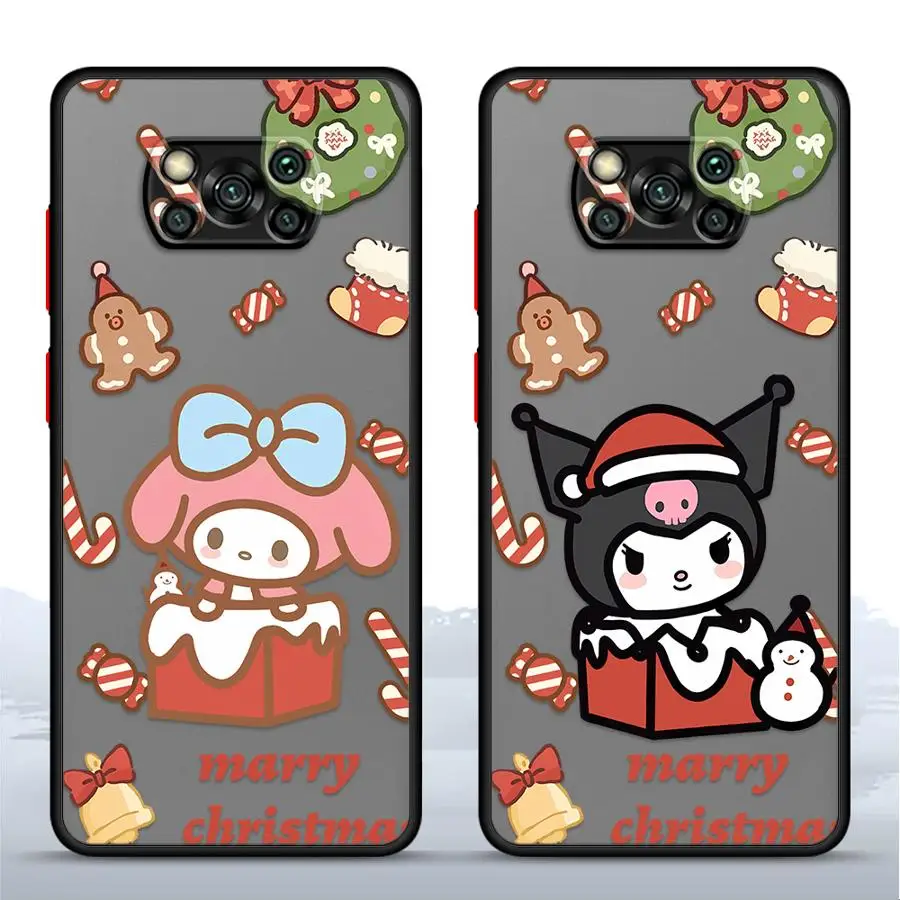 حافظة لهاتف Xiaomi Poco F3 X3 NFC C40 C50 C51 X3 X4 X5 Pro M5s غطاء هاتف خلفي سانريو عيد الميلاد ميلودي #1