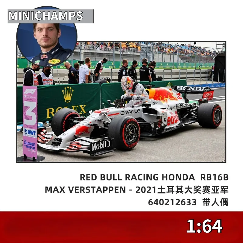 minichamps-modello-in-scala-1-64-del-rb16-del-gran-premio-di-turchia-2021-veicolo-da-corsa-f1-raffinato-modello-in-metallo-pressofuso-ideale-per-collezionisti-e-per-essere-esposto