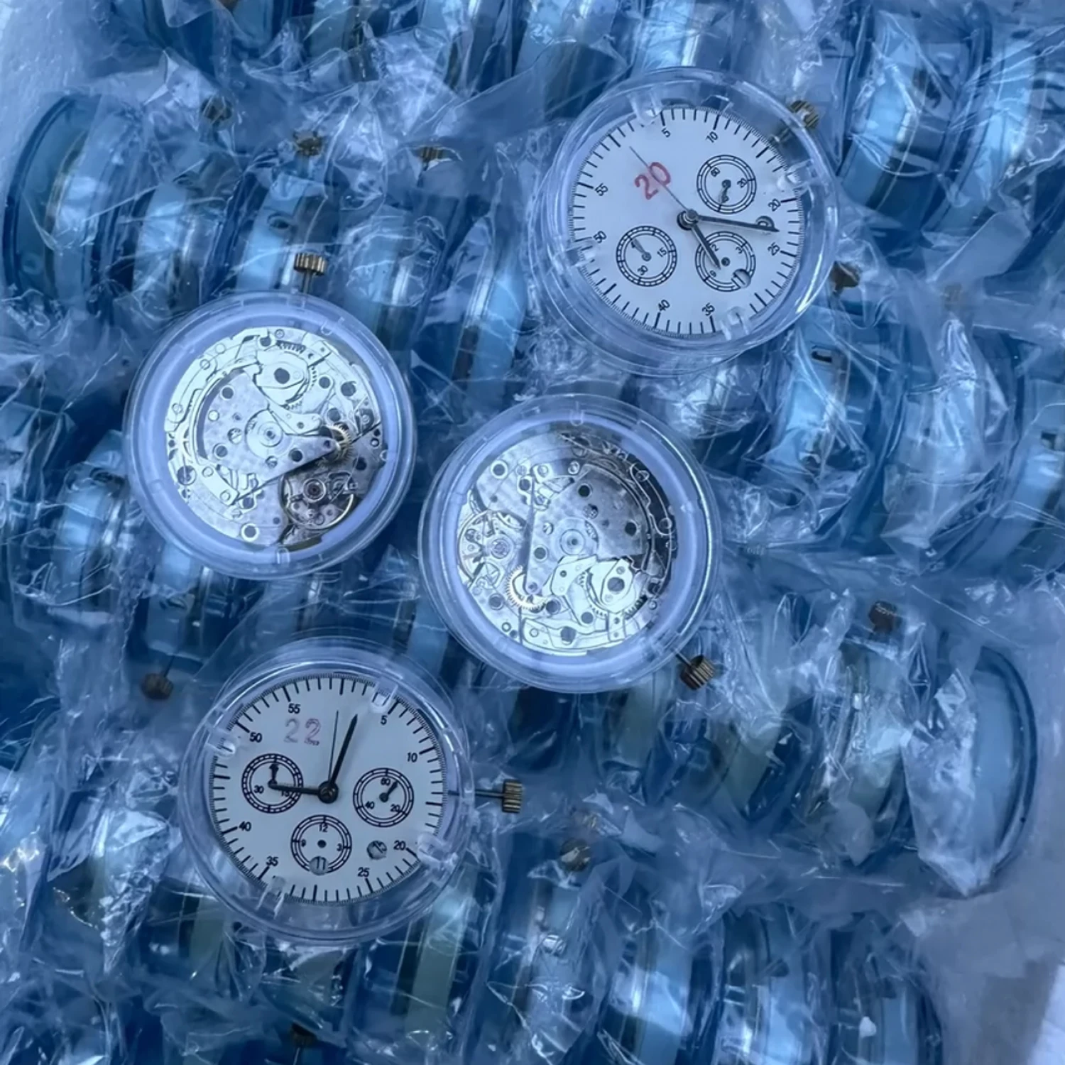 wholesale chinna dandong made 7750 movement 10 pcs /lot chronograph function