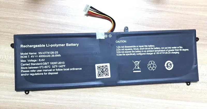 

STONERING Original High Quality New 7.4V 4000mAh NV-4774126-2S Battery with 9lines for Mediacom SmartBook 145 M-SB145 SB145 PC