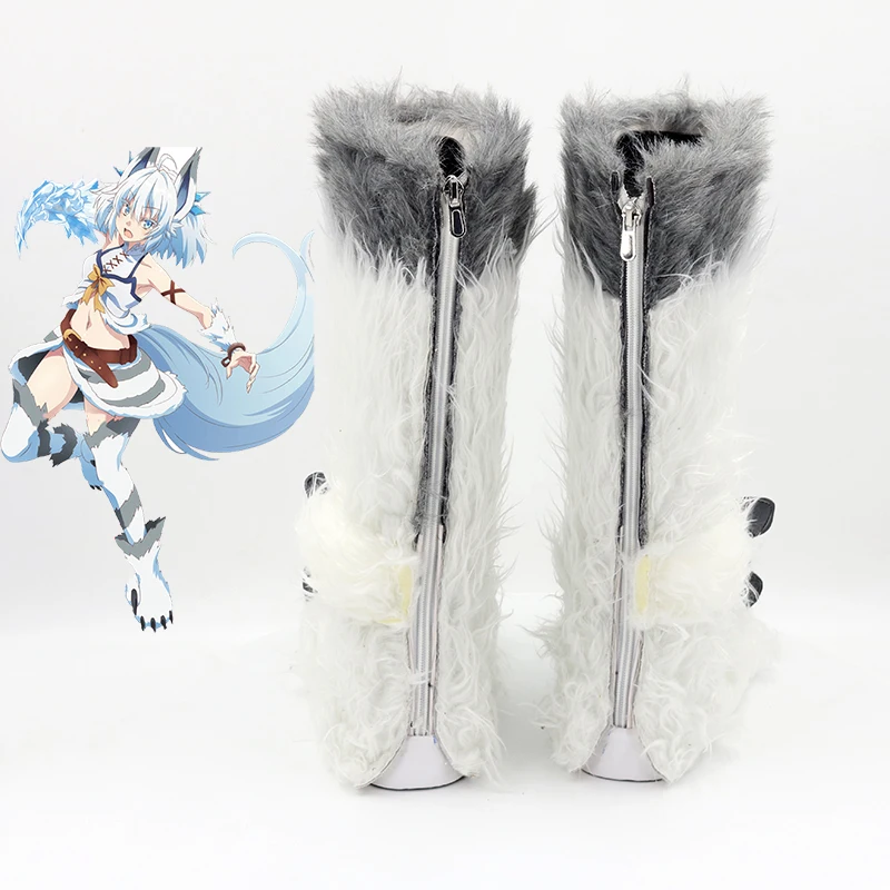 Anime Redo of Healer Setsuna Scarpe Cosplay Stivali Stivali di ruolo per feste di carnevale di Halloween