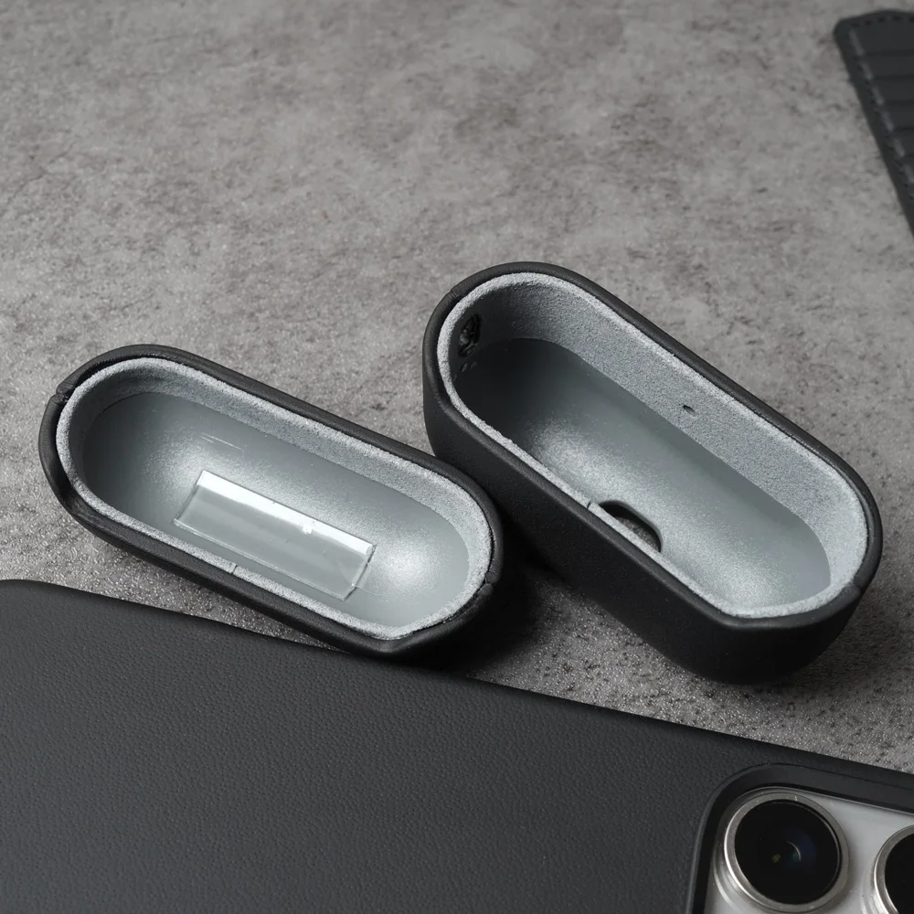 Italian Nappa Genuine Leather Case for AirPods Pro 2 Luxury Cases Cowhide Wireless Bluetooth Headset Cover