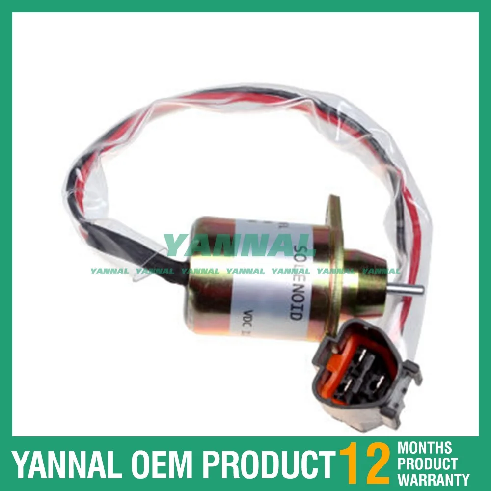 Long Time Aftersale Service Fuel Shutoff Solenoid YM119233-66511 YM119233-66510 For Komatsu PC12R PC15R
