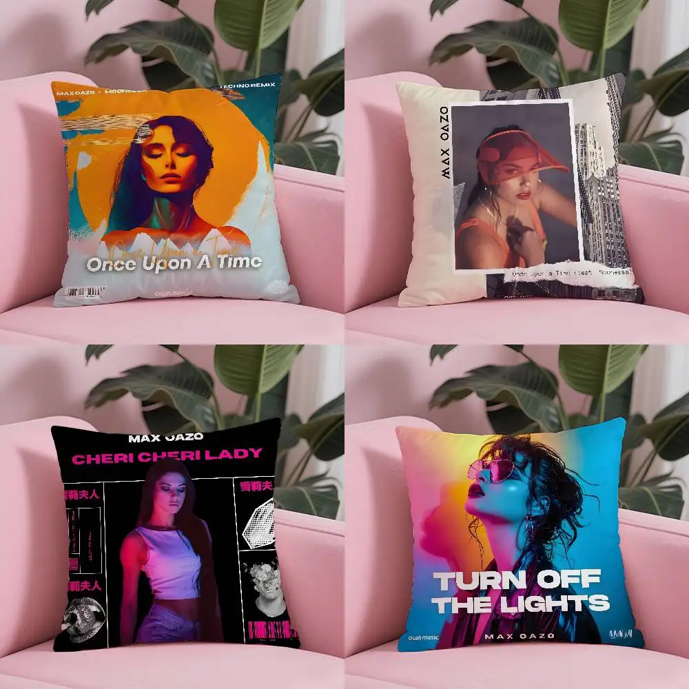 

Singer M-Max Oazo Album Cover Pillow Case Custom Printed Brushed Fleece Pillow, Baby Skin-Touch, Eco-Friendly Dye-Sublimation Cu