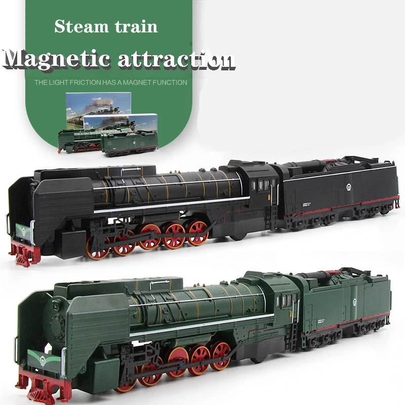 Dongfeng Locomotive Metal Train Diesel Model Traction Steam Train Sound And Light Toy Boy\'s Birthday Gifts