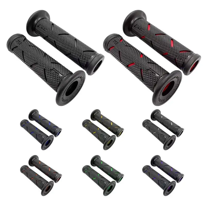 

Bicycle Handlebar Grip Silicone Cycling Handle Grips Mountain Bike Handlebar Grips With Shock Absorption for Bike Motorbike