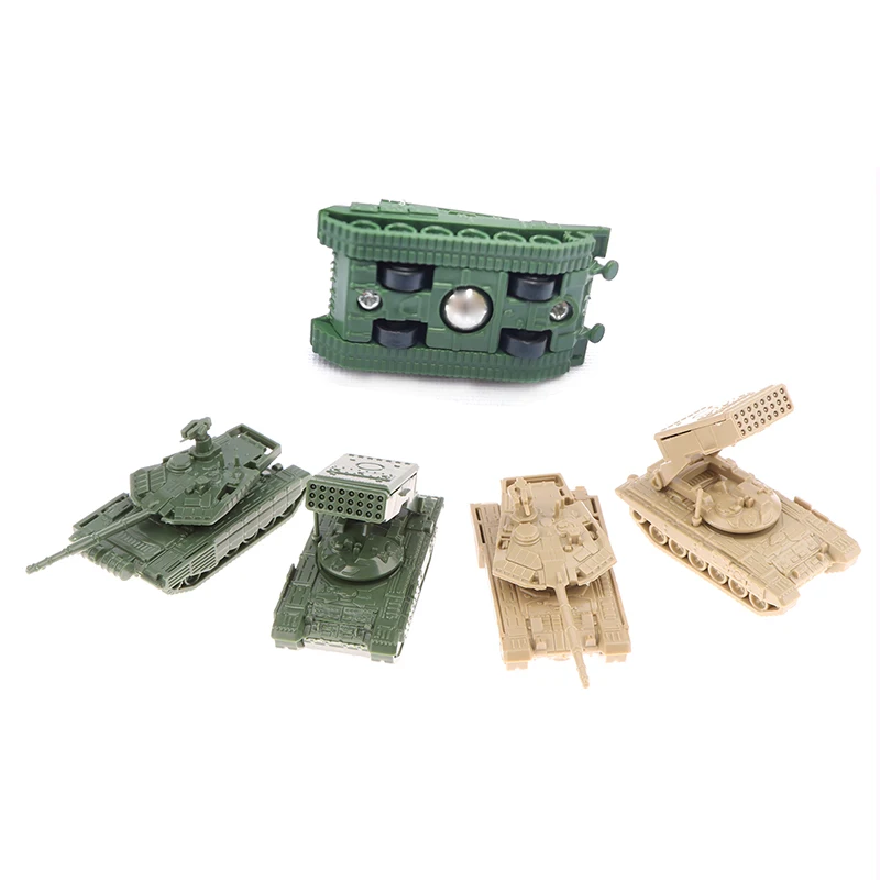 For Boys 1/4PCS TOS Rocket Artillery  Fighting  1/144 Plastic 4D Assembled T-90MS Main Battle Tank Model