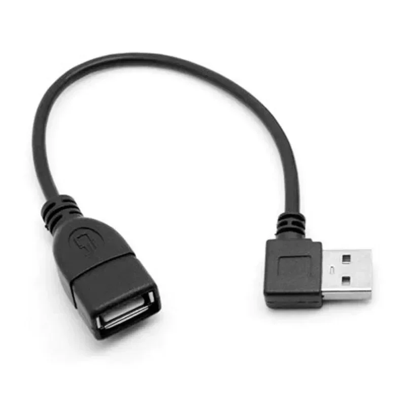 for NVME Right Angle USB A Male to Female Elbow 90 Degree Extension Cable 0.1M 0.2M 0.4M Data Charging for Notebook Hard Disk