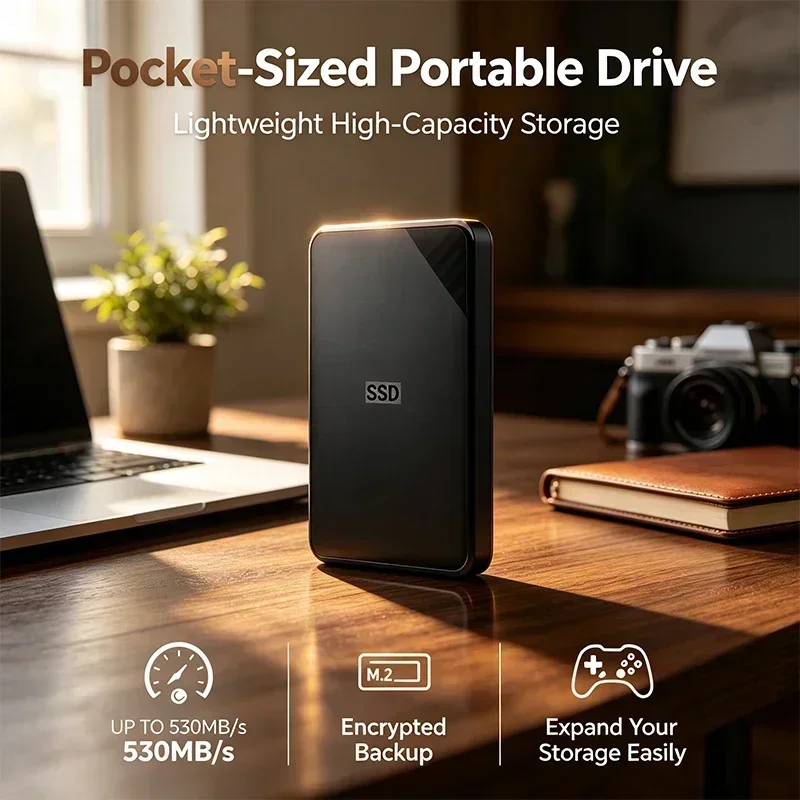 2026 New Portable External Hard Drive Original SSD Elements SE 1TB 2TB 4TB USB 3.0 HDD Data Backup Storage Hard Disk For Laptop