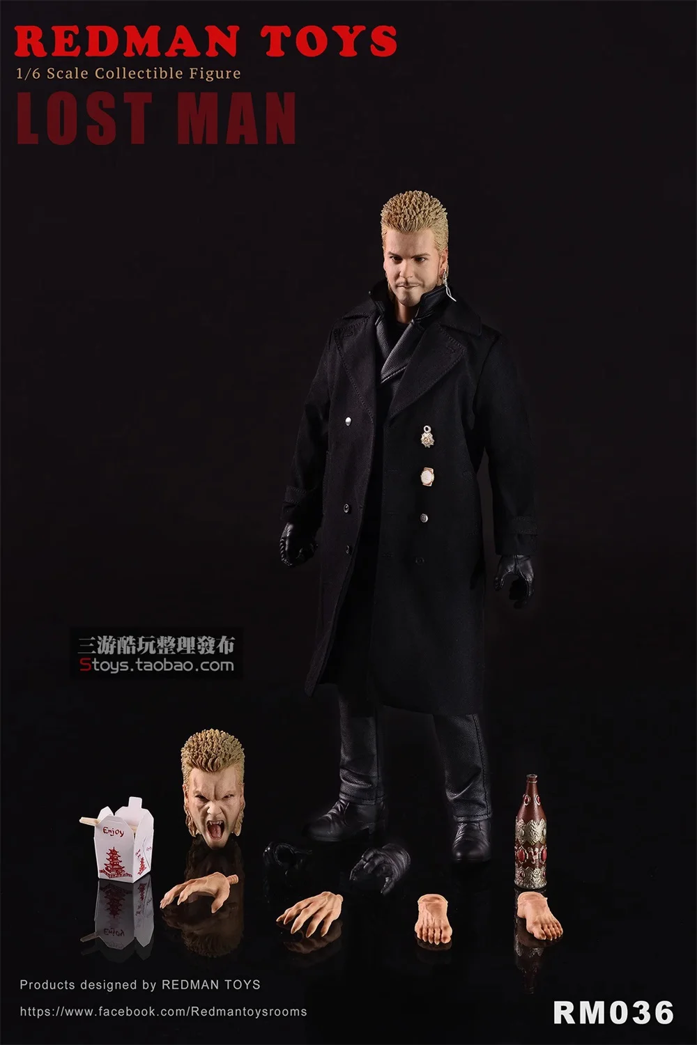 1/6 REDMAN Toys RM036 The Lost Boy With 2 Head Version Vampire Body Doll Full Set Moveable Action Figure For Fans Collect