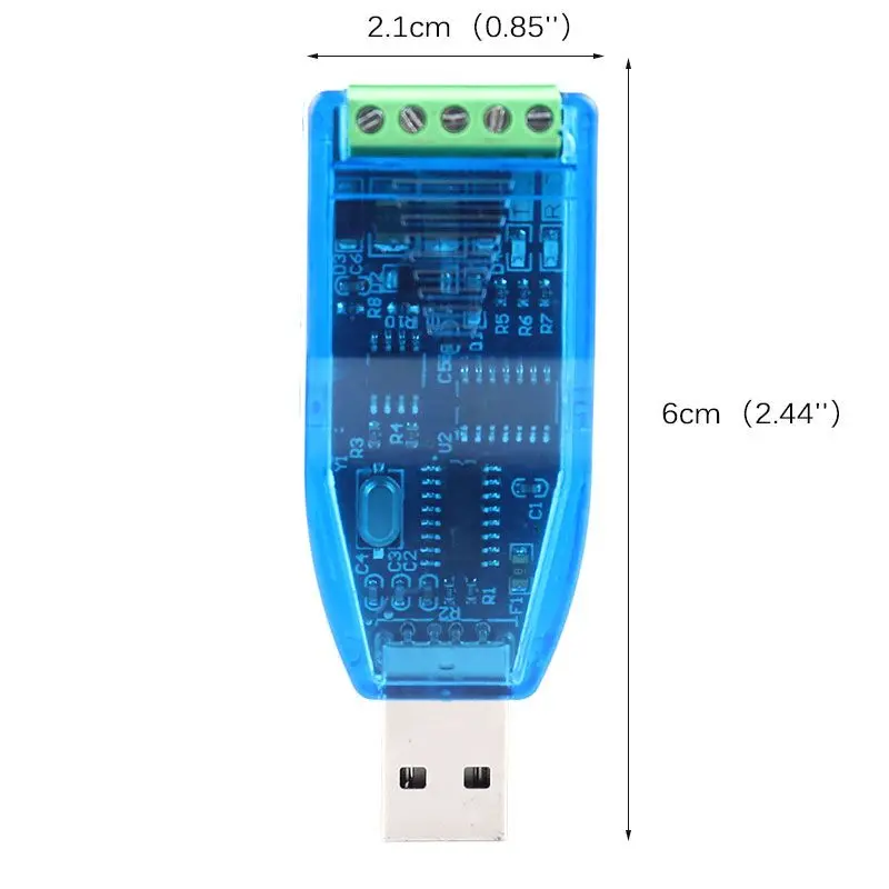 Industrial Grade USB To 485 Communication Module Bidirectional Half Duplex Serial Line Converter TVS Protection U485