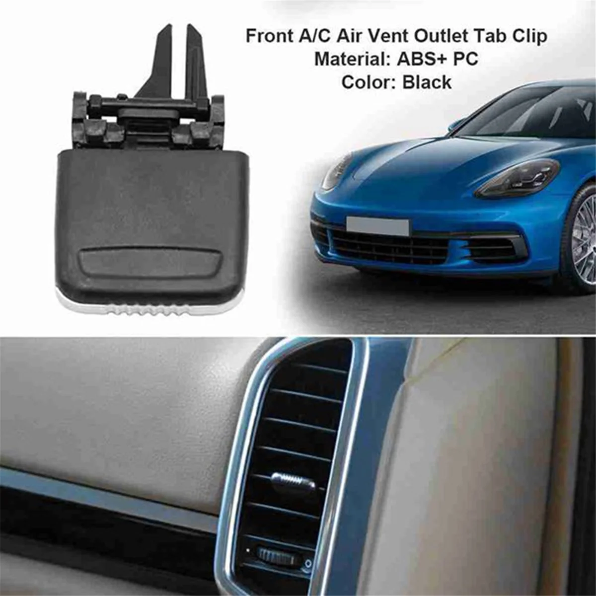 Front A/C Air Vent Outlet Tab Clip Repair Kit for Porsche Cayenne 2011-2016 CarJKL