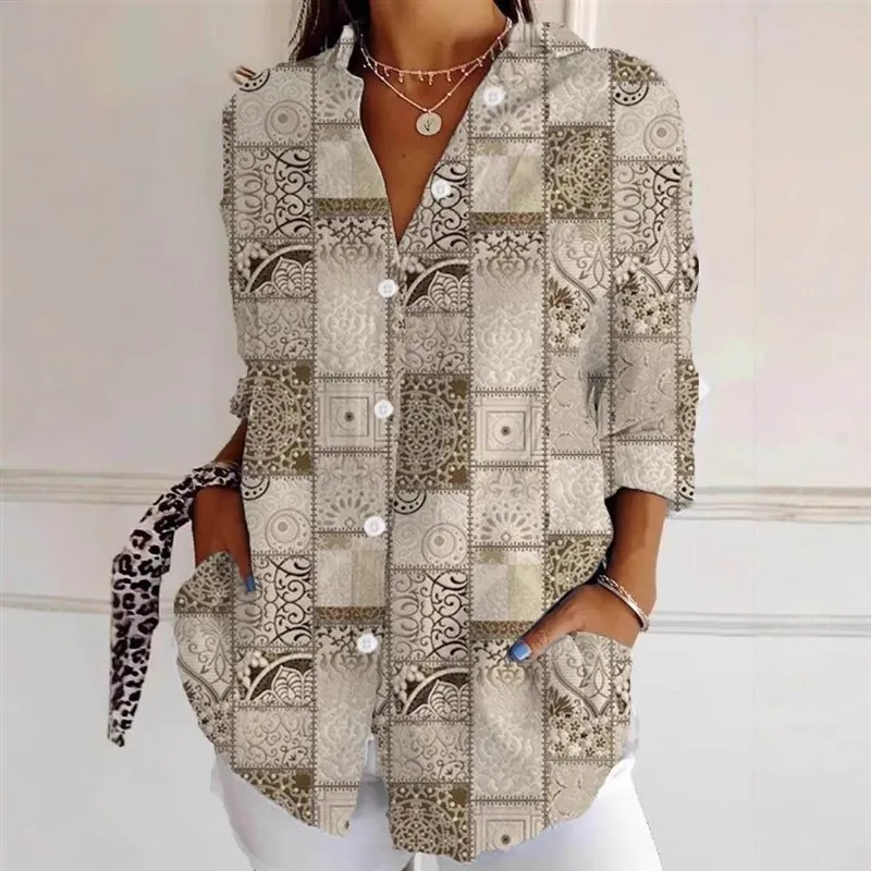 

Women's Long Sleeve Printed Shirt Commute Style Fashionable And Stylish Women's Clothing Winter Collection BeSA622F