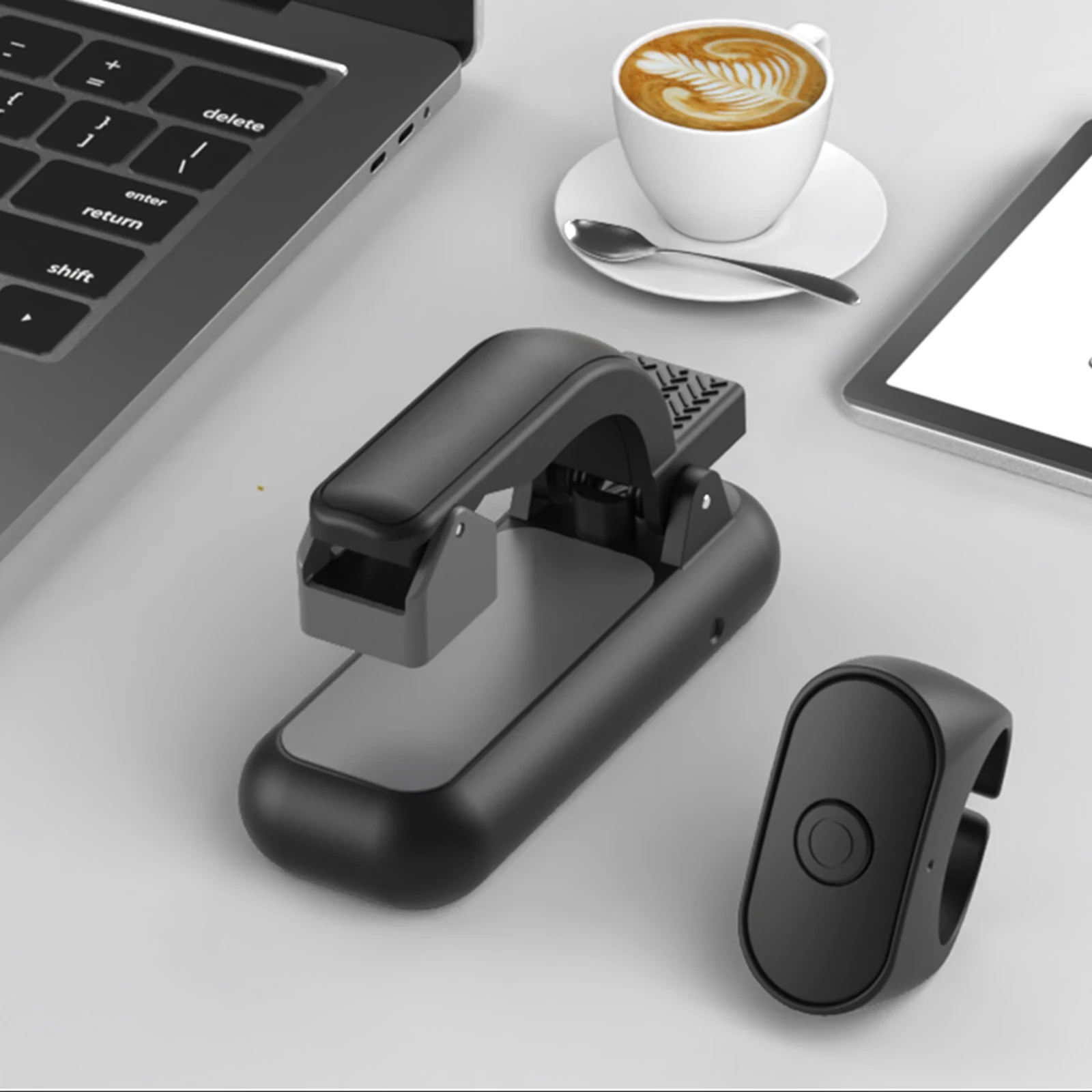 RF Remote Control Page Turner & Camera Shutter for Kindle Kobo EReaders & iPhone/Android, Video Record Clicker Accessories