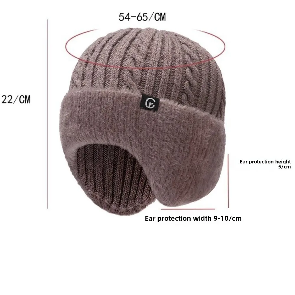 Set Syal Topi Bulu Kutub Baru Topi Pullover Hangat Tahan Dingin Topi Tumpukan Tahan Angin Ski Bersepeda