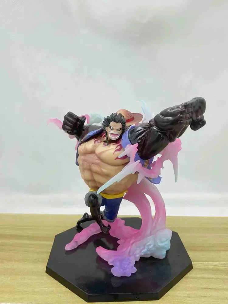 Figura de Anime Wano Gear 4 Bounce Luffy, figura de estatua, modelo coleccionable, decoración, juguete para niños, regalo de Navidad, 16cm