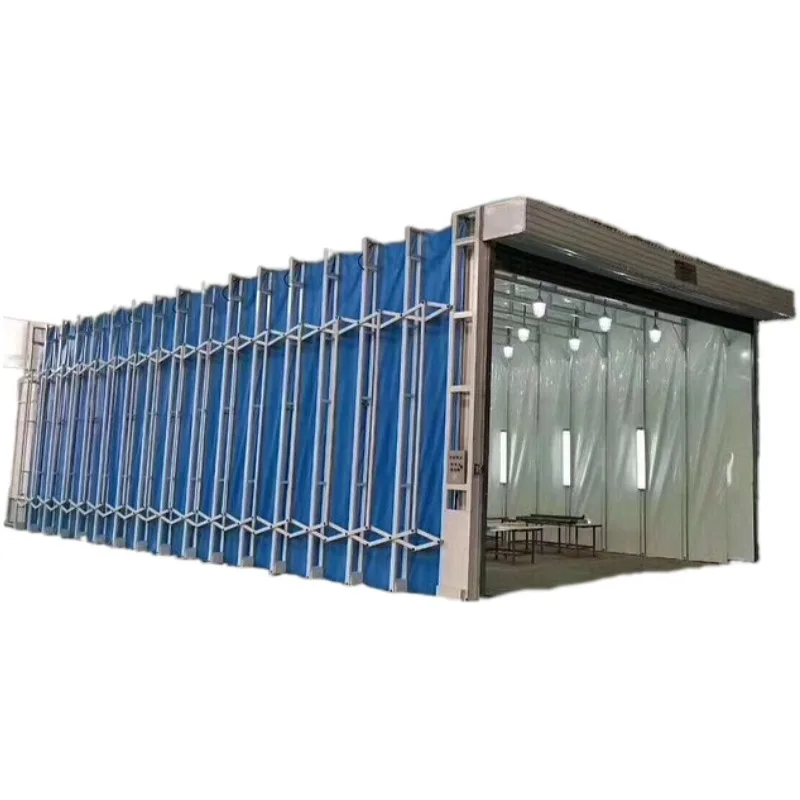 Dry Cabinet Waterproof PVC Mobile Retractable Painting Booth Telescopic Spray Paint Booth