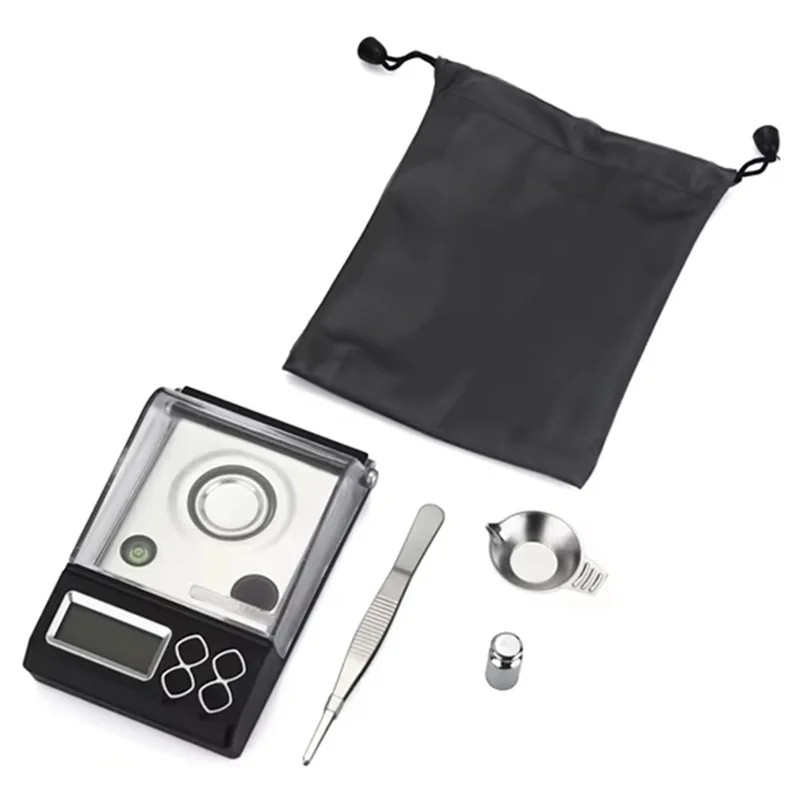 50 جرام 0.001 جرام الدقة المحمولة موازين المجوهرات الإلكترونية الذهب جرثومة التوازن 0.001 جرام العد الرقمي قيراط مليغرام مقياس