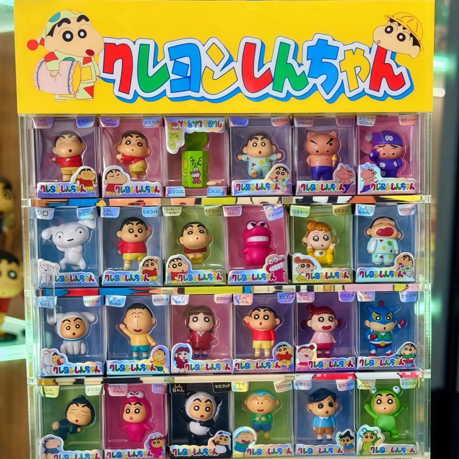 

Мини-фигурка Shinchan Crayon, аниме-сюрприз, слепая коробка, игрушки, Коллекционная модель персонажа из мультфильма, милый коллекционный декор для стола, подарок