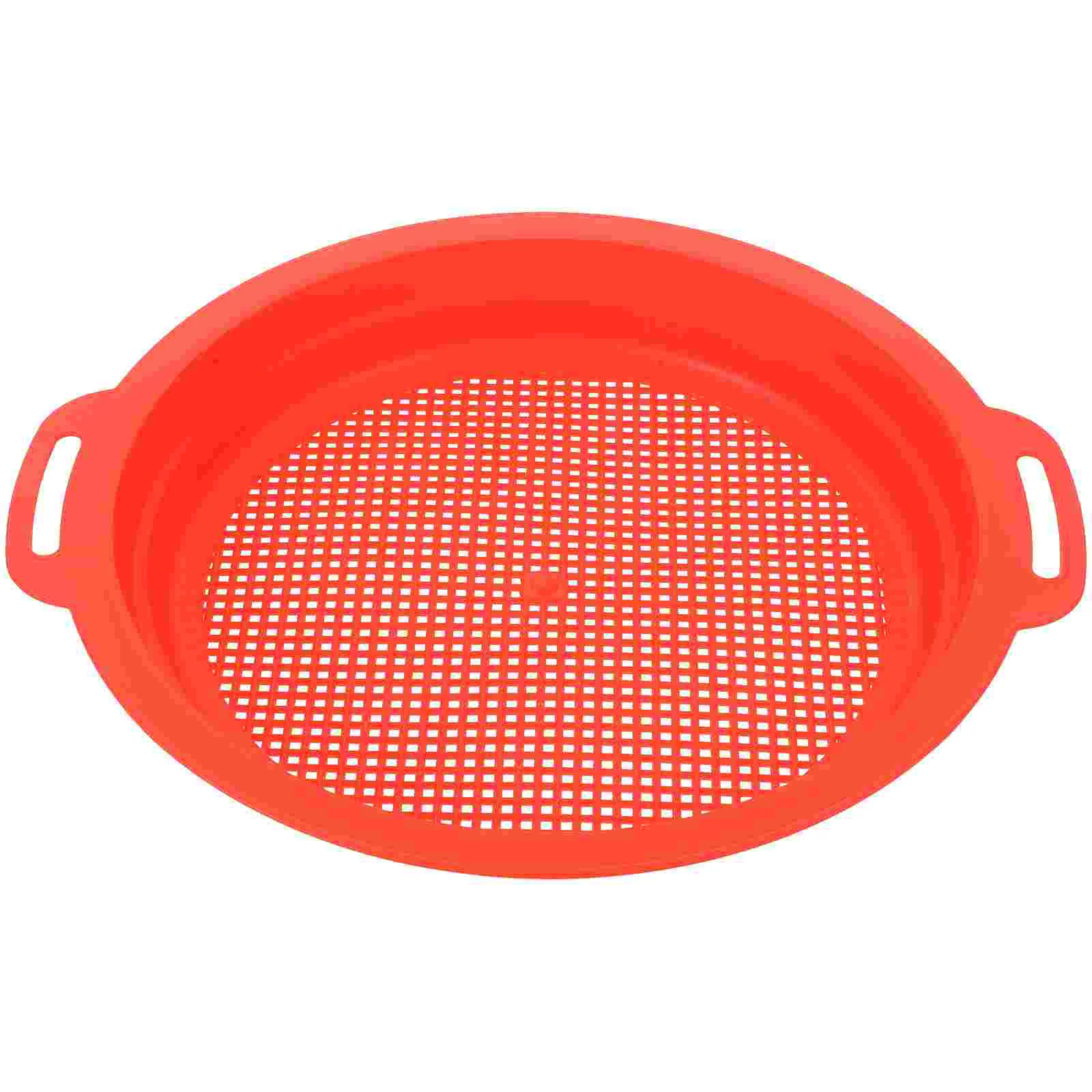 

Sand Sieves Toy Plastic Screen Table Beach Toys Portable Sifting Pan Red Sifter