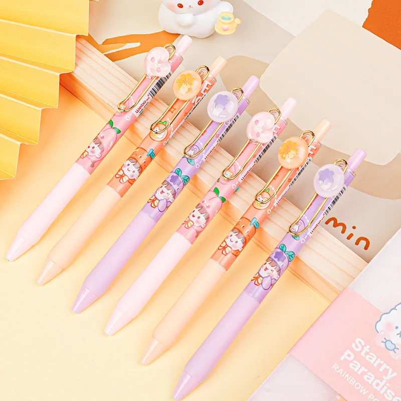 24pcs Weibo Stationery Cartoon Press Propelling Pencil0.5mRefill Student Cute Good-looking Sharpening-Free Retractable Pencil