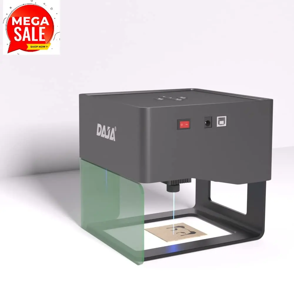 

3000mW Laser Engraving Machine, Mini Desktop CNC Laser Engraver With Carver Size 80 x 80mm (3W)