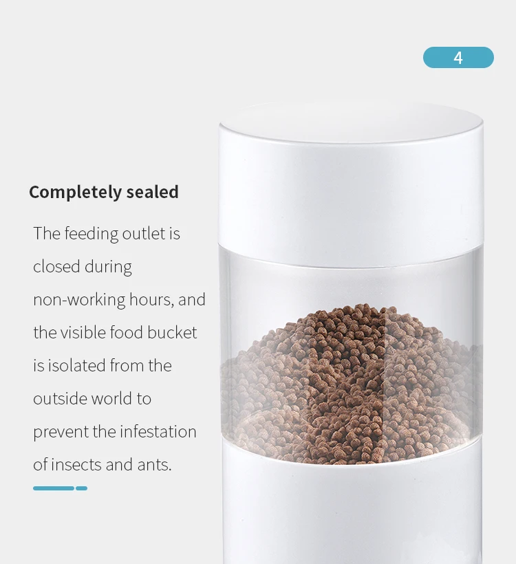Aquarium Accessaries Automatic Fish Feeder Intelligent Work Mode 500Ml Capacity