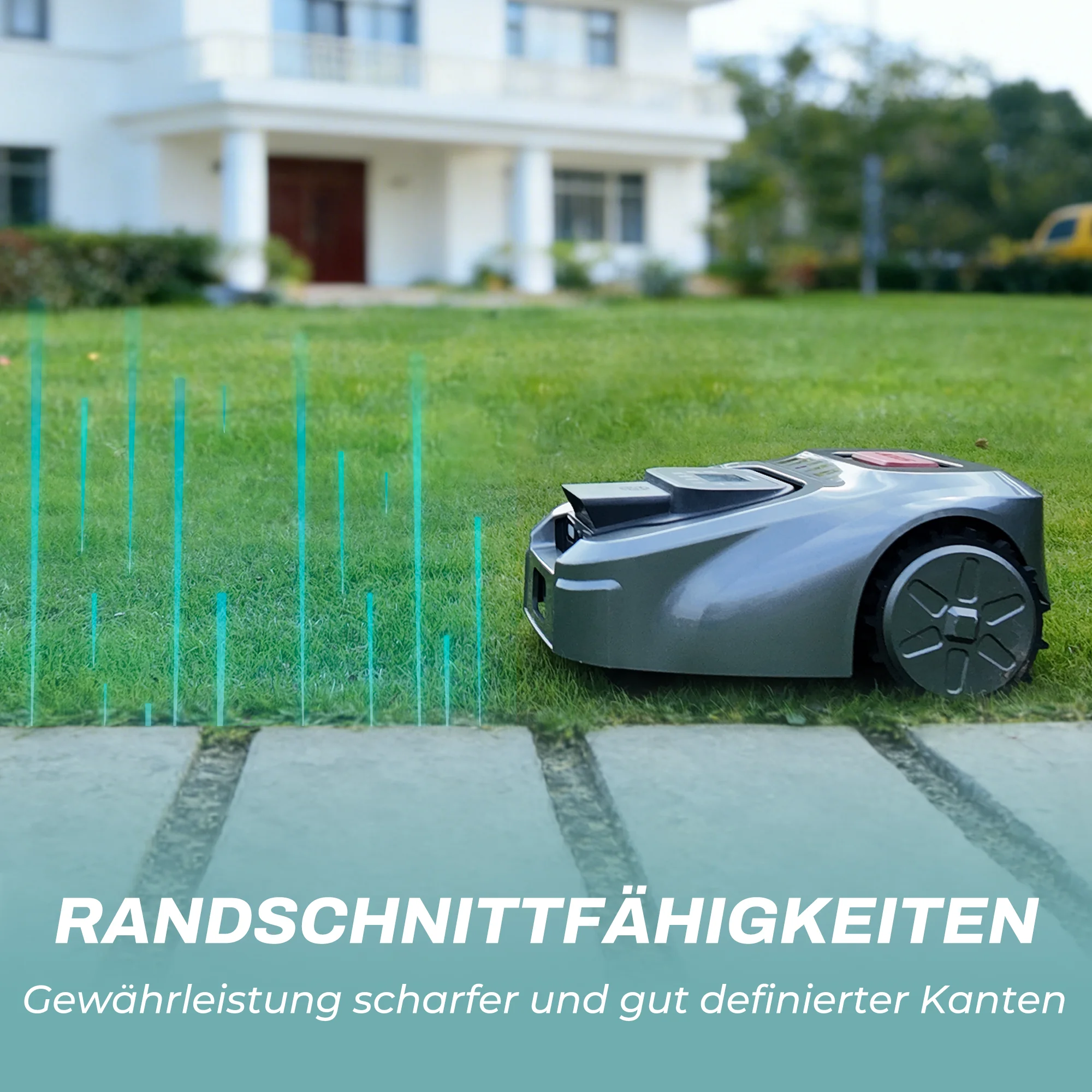 ISWARD GS Wire-Free RTK+AI Vision Robot Lawn Mower:1000㎡, Obstacle Avoidance, 4G/WiFi/Bluetooth App, GPS Anti-Theft