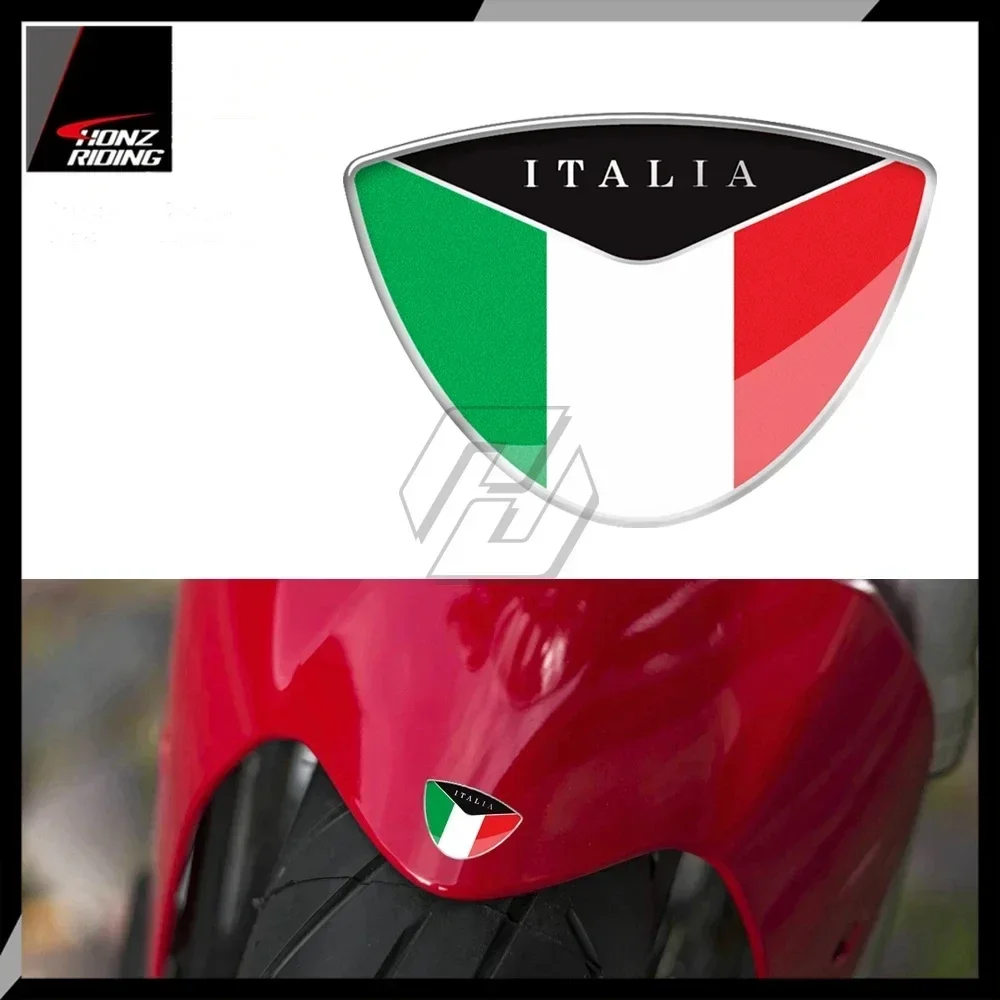 

3D Motorcycle Tank Decal Italy Flag Sticker For Ducati Monster Aprilia Vespa Sprint GTS GTV LX Etc