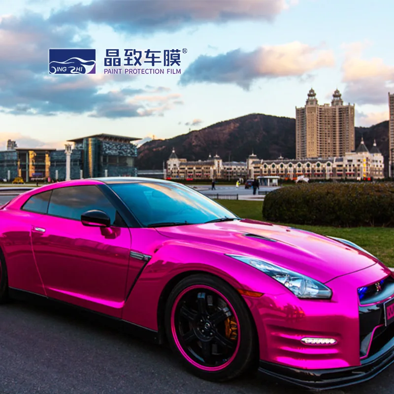 الجملة نمط جديد كروم مرآة الوردي سيارة التفاف الفينيل