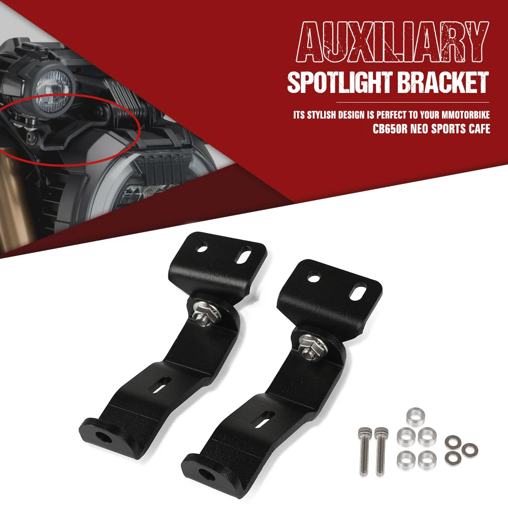 

Motorcycle Accessories Fog Lights Bracket FOR Honda CB650R LED Auxiliary Fog Light Driving Lamp CB 650R CB650 R 2019 2020 2021