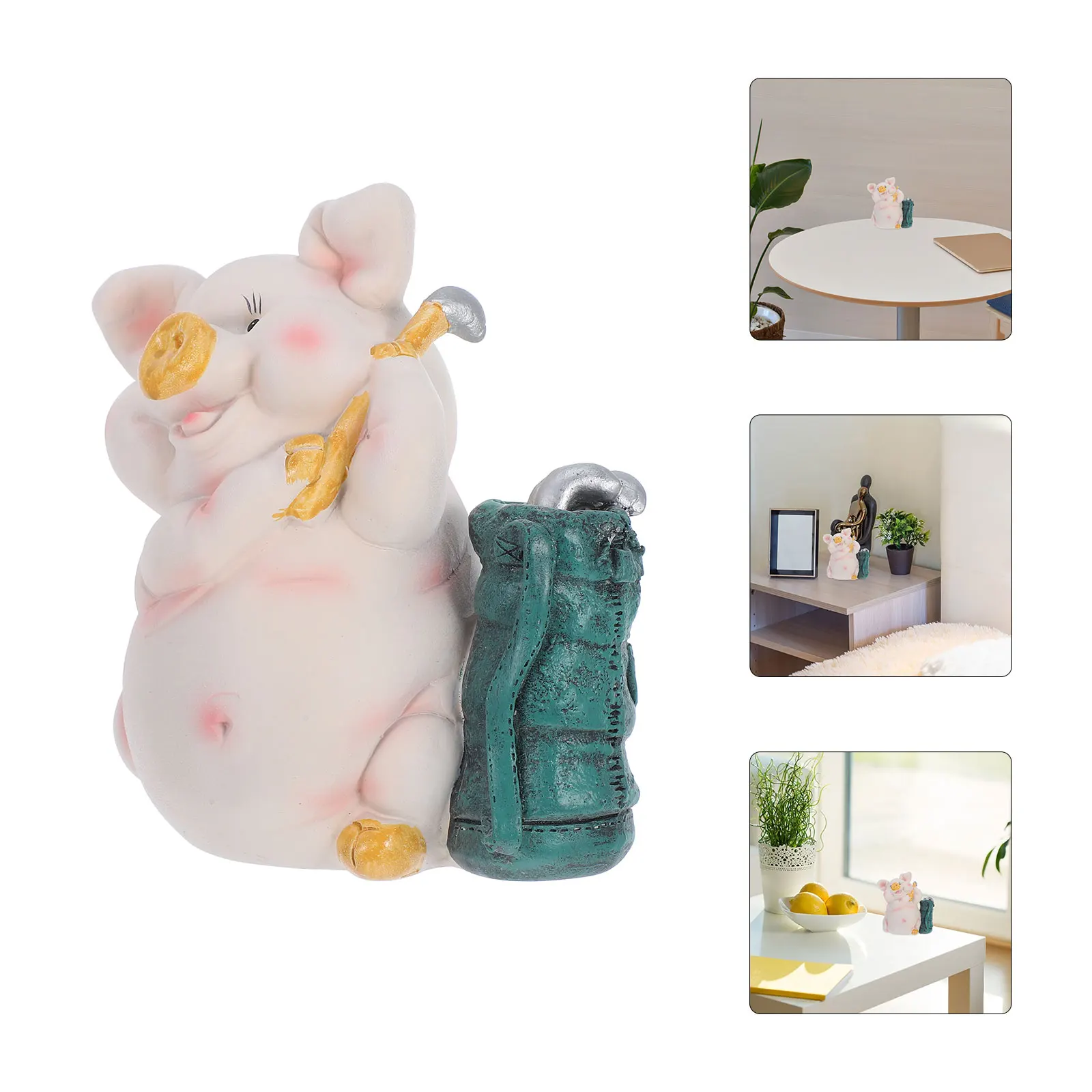 

Piggy Bank Decorations Creative Birthday Gift Funny Coin Banks Resin Animal Money Pot Jar Child
