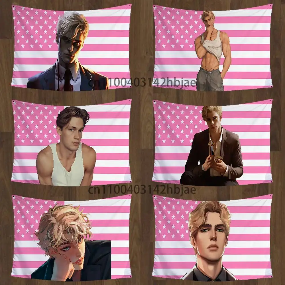 S-Shatter Me Aaron Warner Hanging Flags Garden Banner Garage Decoration Wall Decor Tapestry Outdoor Home Items