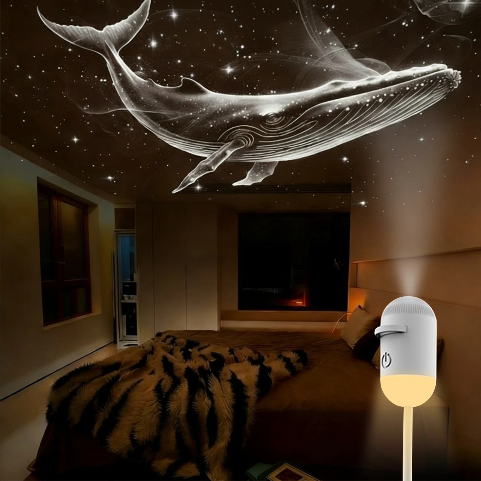 

5W USB Star Night Light Nebula Ceiling LED Lamp Galaxy Projection Light Starry Sky Ambient Lamp for Bedroom Adults Kids Room
