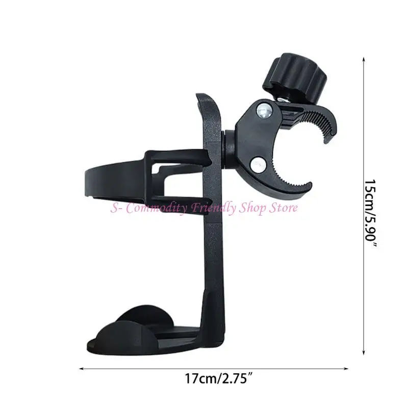 85AE Universal Stroller Cup Holder 360 Degrees Rotation Cup Drink Holder for Bikes