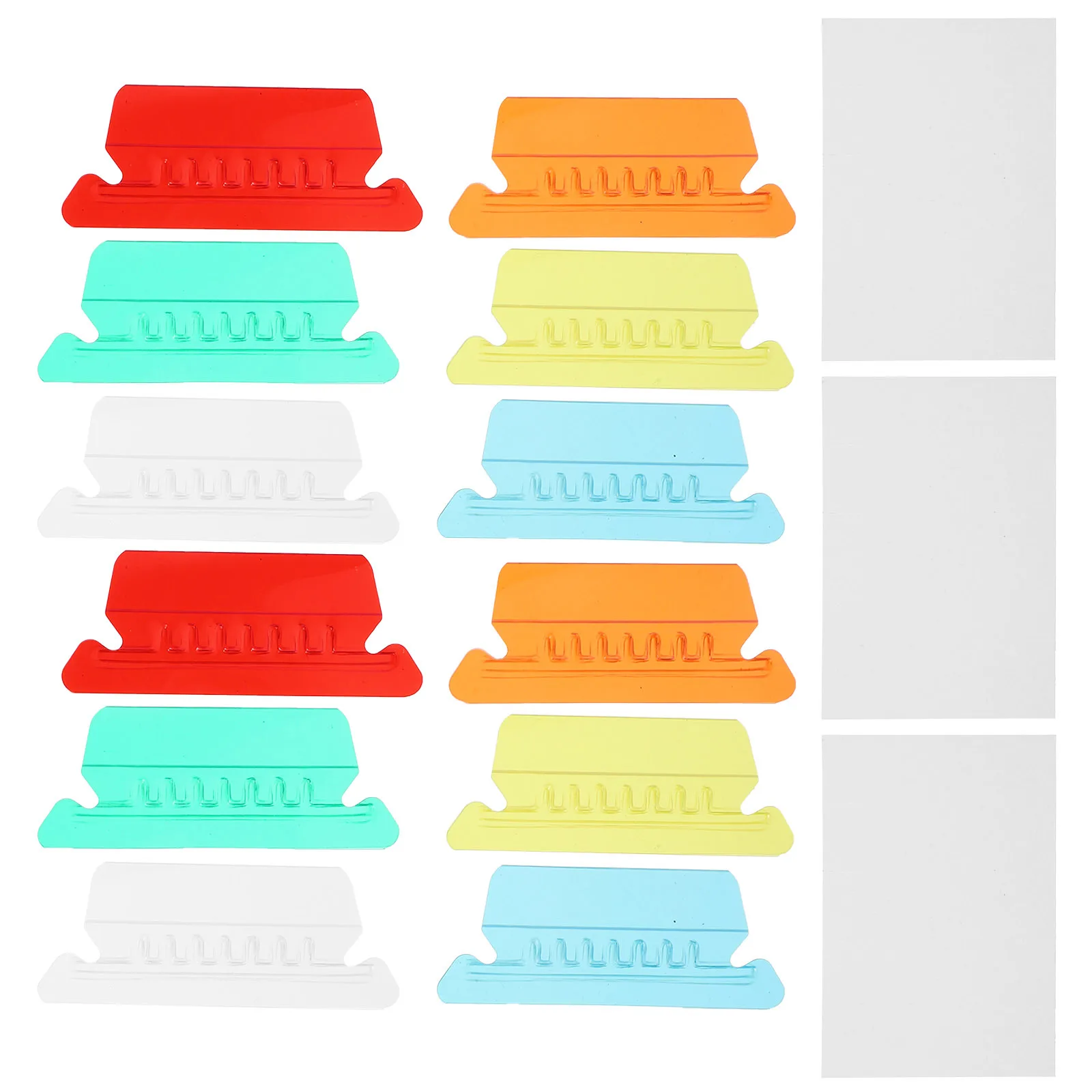 1Set PVC Hängen Datei Tabs Einsätze Wiederverwendbare Transparente Design Buch Organizer Hängen Datei Ordner Tabs