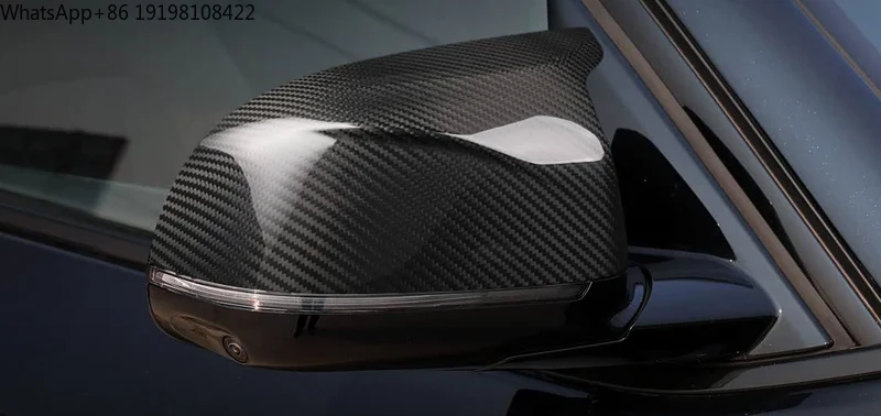 High Quality Dry carbon fiber horn rearview mirror shell modified reverse mirror cover carbon fiber for BMW X3