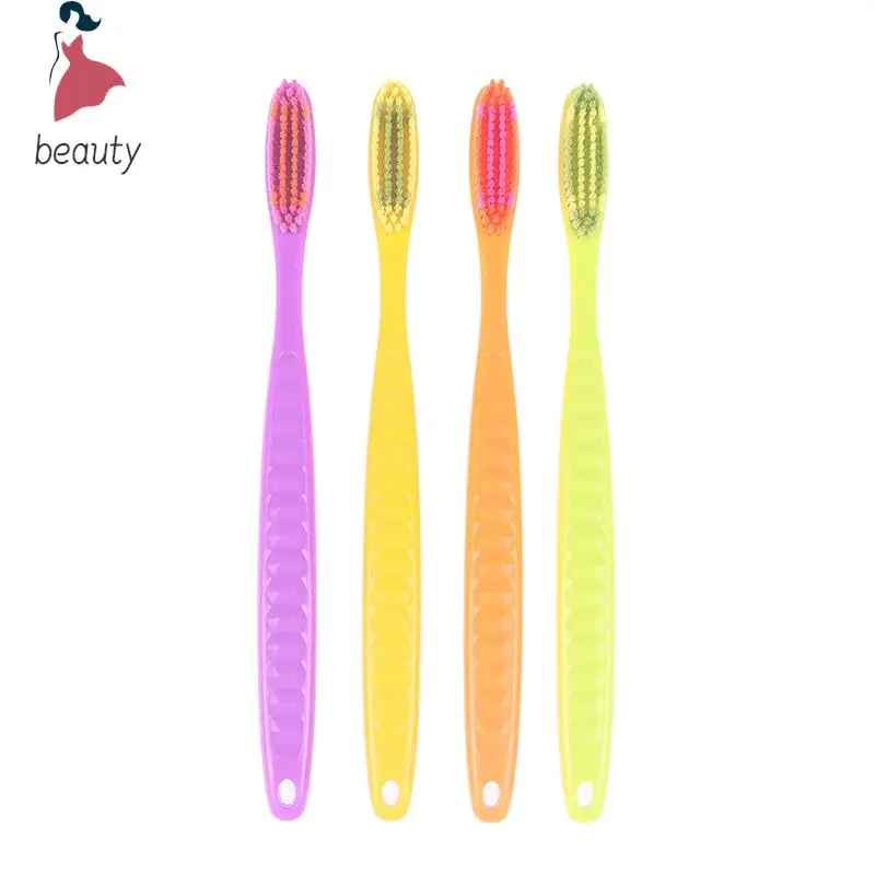 4Pcs Soft Long Head Adult Big Head Toothbrush Japanese And Korean Comfortable Teeth Super Soft Oral Cleaning Brush