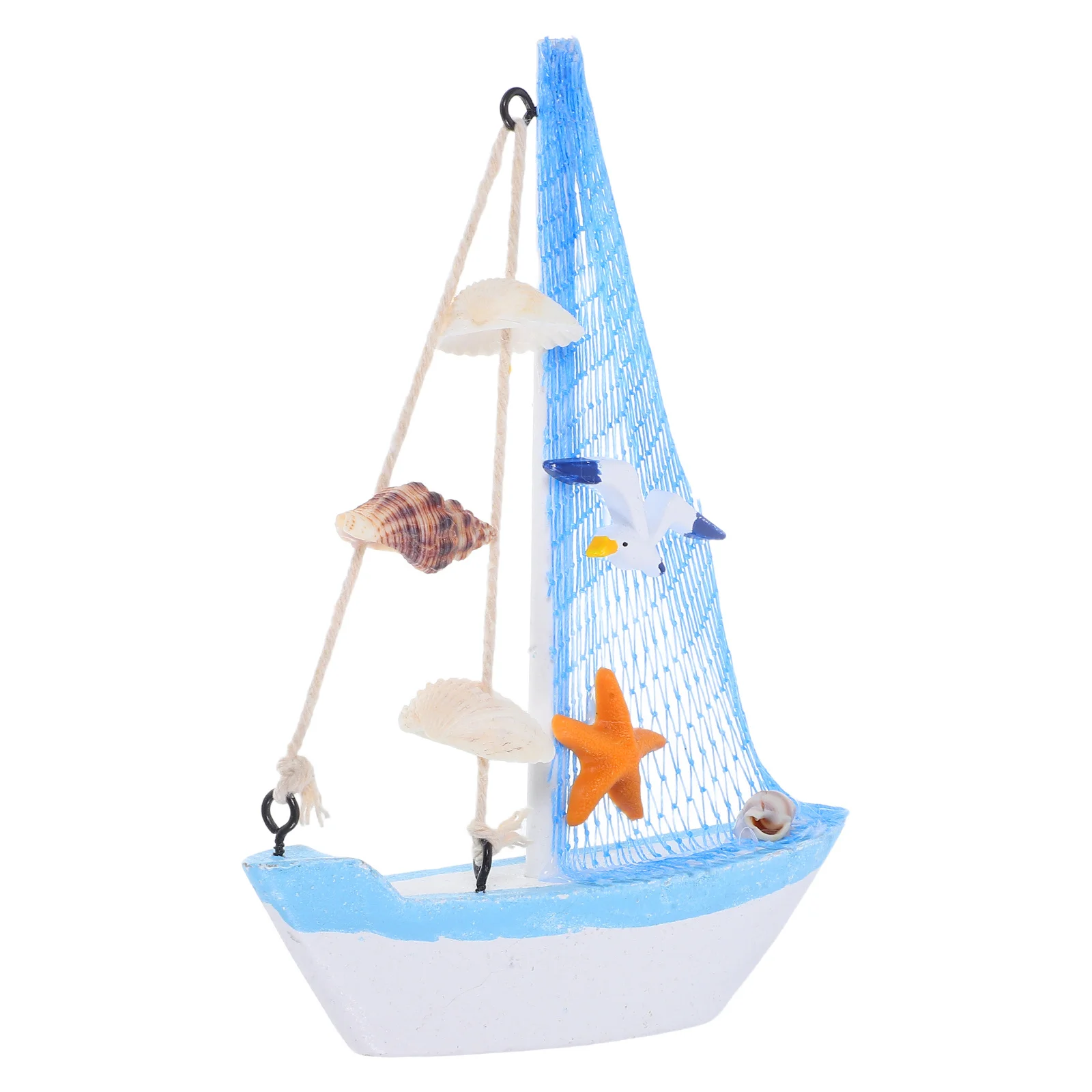 Mini velero de madera, decoración de barco náutico, decoración del hogar, suministros de fotografía para fiesta en la playa, decoración náutica, velero
