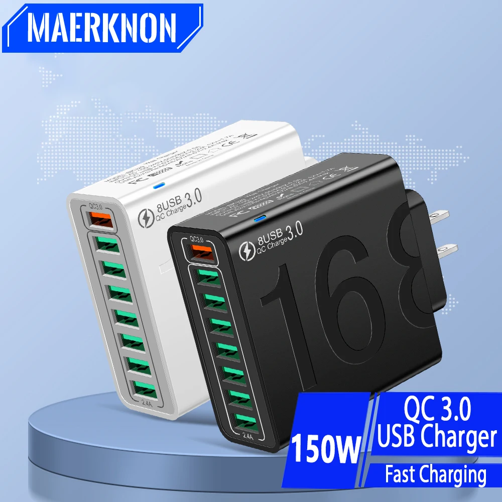 محول جداري للهاتف المحمول شاومي ، آيفون ، سامسونج ، هواوي ، شاحن يو إس بي ، شحن سريع ، منفذ يو إس بي ، شحن سريع ،! W #1