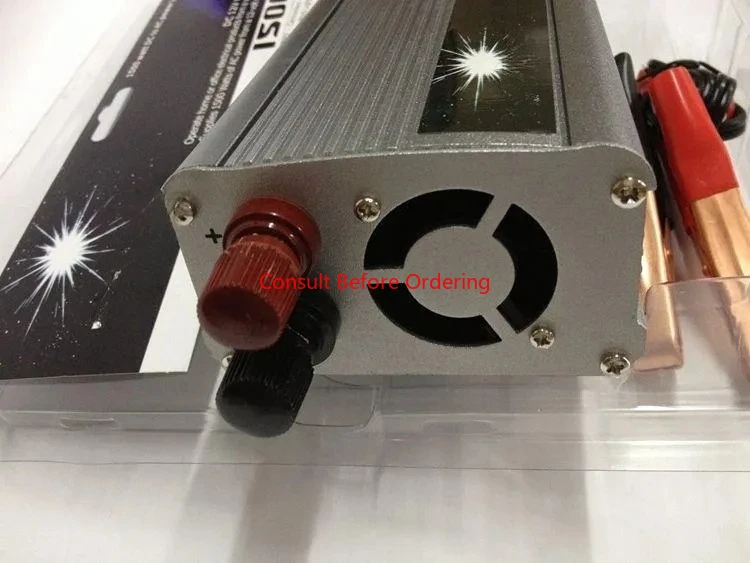 1500W DC 12V To AC 220V Power Inverter - Silver With USB