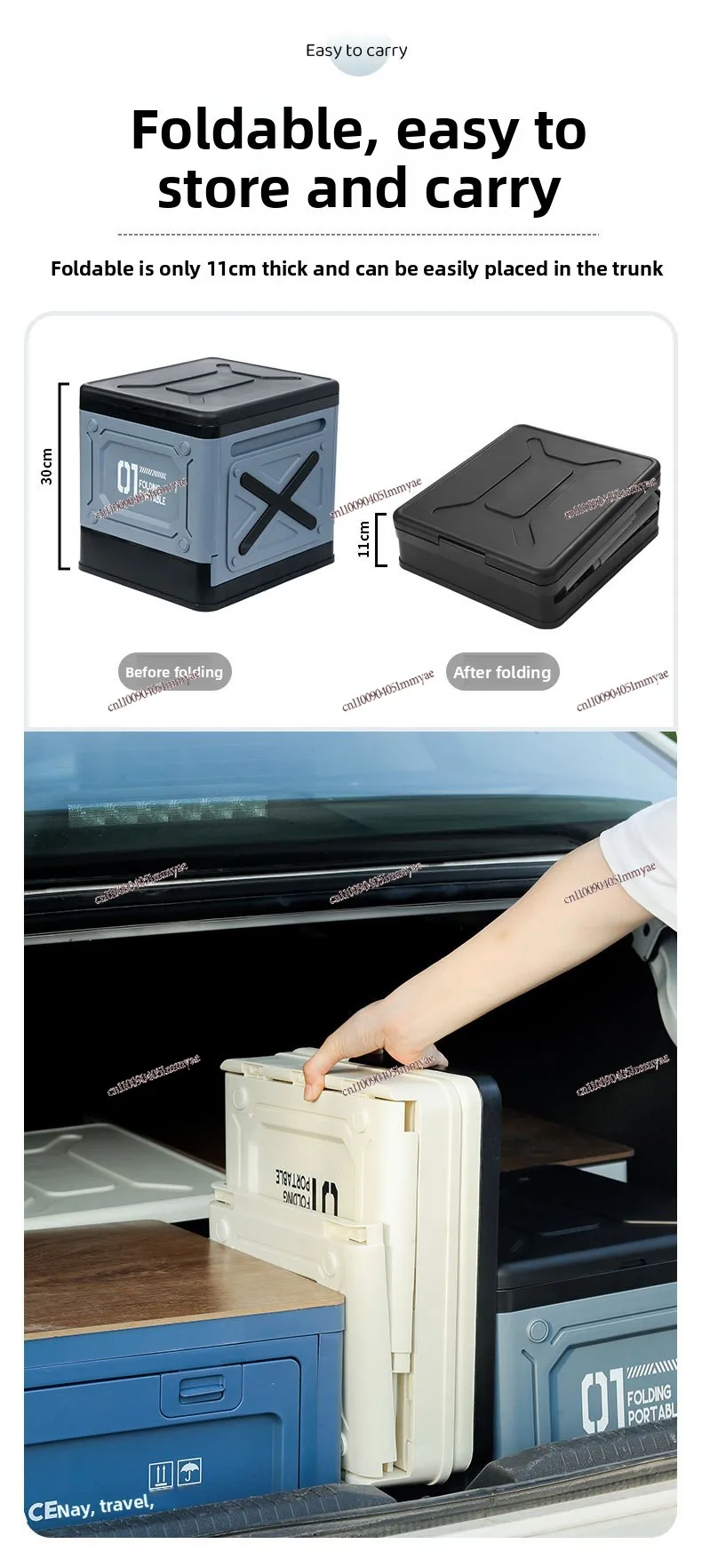 Car Folding Toilet Portable Adult Self-driving Tour Camping Outdoor Emergency Curing Agent Toilet