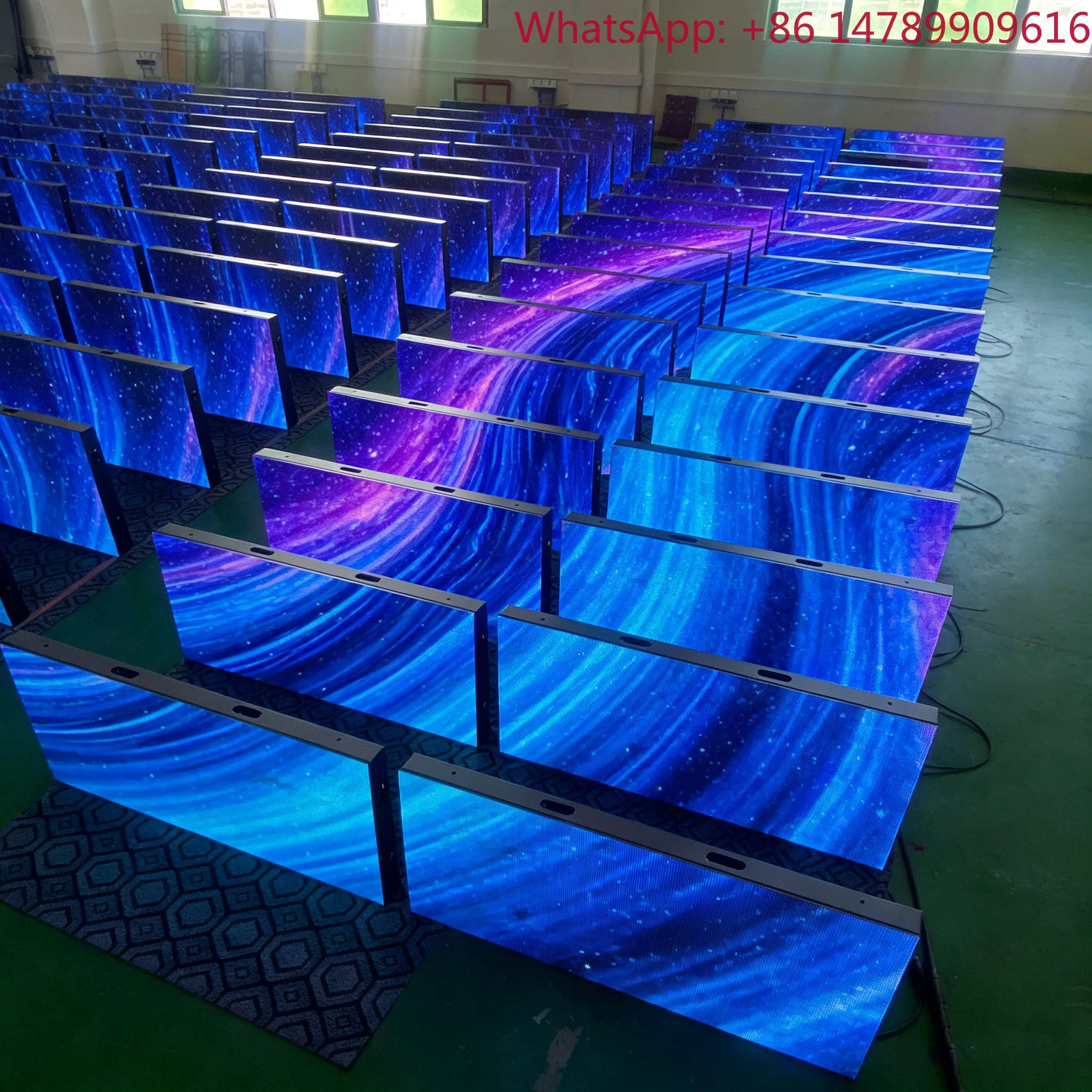 Full Color P3.91 500x1000mm Interactive Digital Pressure Resistant LED Floor Tile ScreenHigh-intensityFootTrafficHuman-ScreenInt