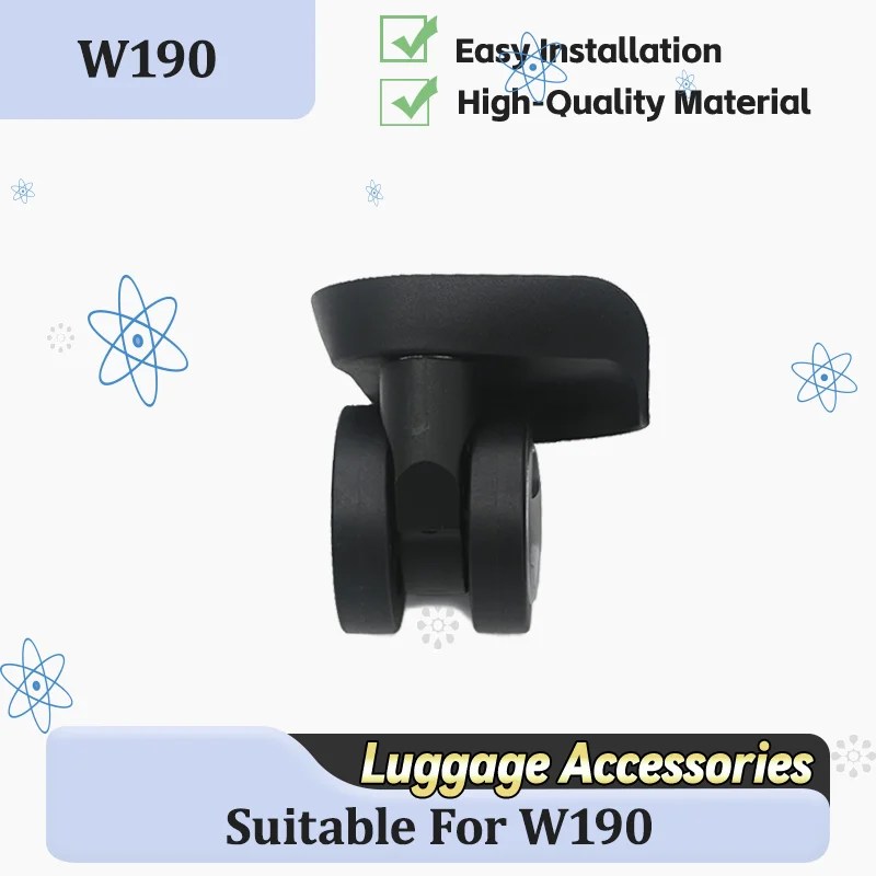 

For W190 Premium Universal Luggage Trolley Wheels - High-Speed Rotation Replacement Wheels with Screws for Luggage Accessories