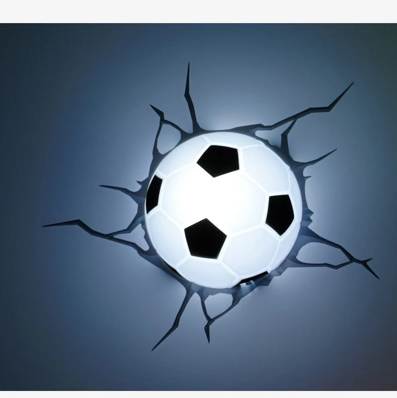 Football New Unique 3D Nightlight Bed Light Decorative Wall Light Atmosphere Light Creative Gift