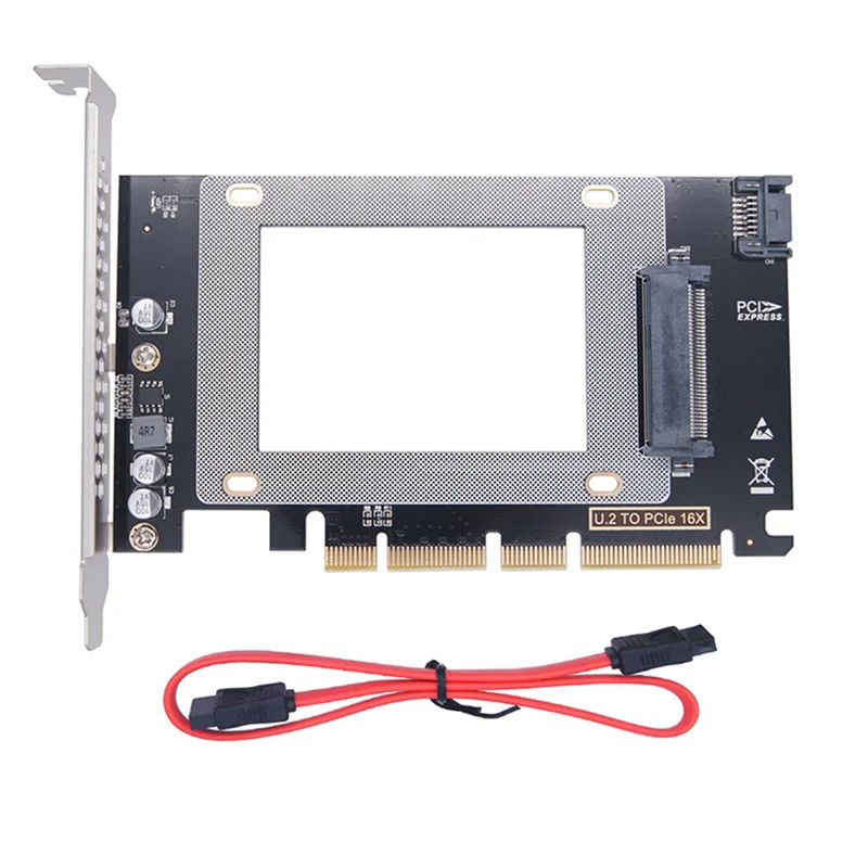 

PCI-E 16X to U.2 Adapter Card PCI-E X16 to Single-Port U.2 NVME Expansion Card PCI Express to U.2 Riser Card