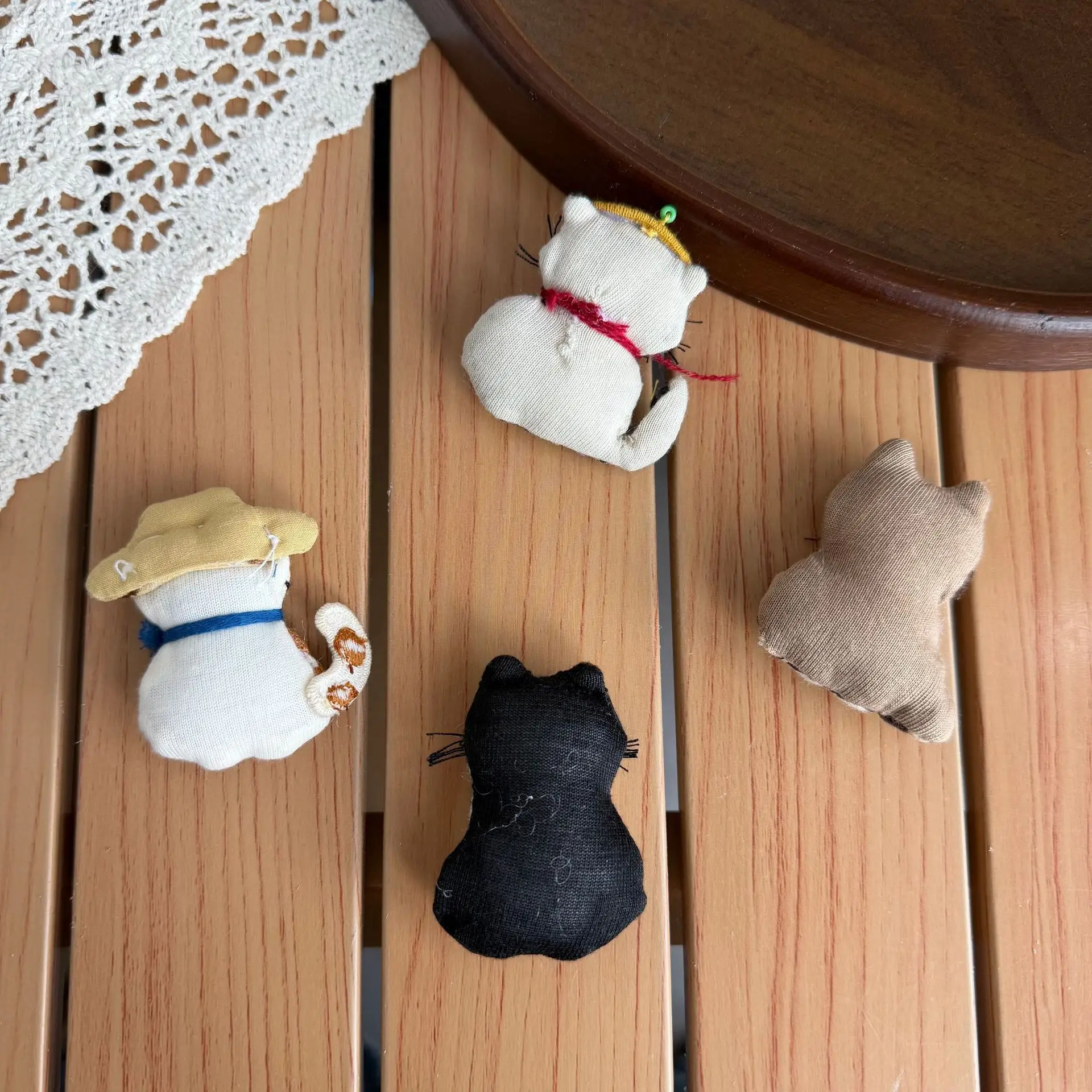 Winter Autumn Stuffed Fabric Kitten Hair Elastic for Children Animal Design Hair Band Soft Sewing Accessory Cute