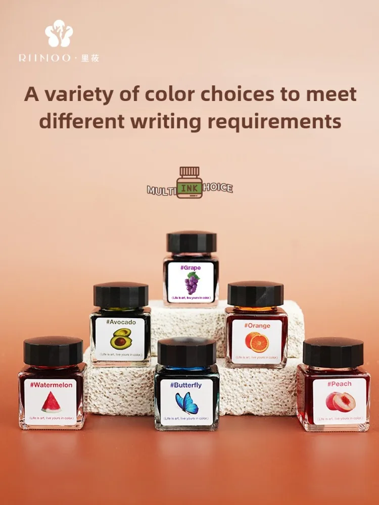 

RIIMOO Forest Story 7 Colors 28ml Fountain Pen Ink Non Carbon Ink Non Clogging for Dip Pen School Supplies Stationery For JINHAO